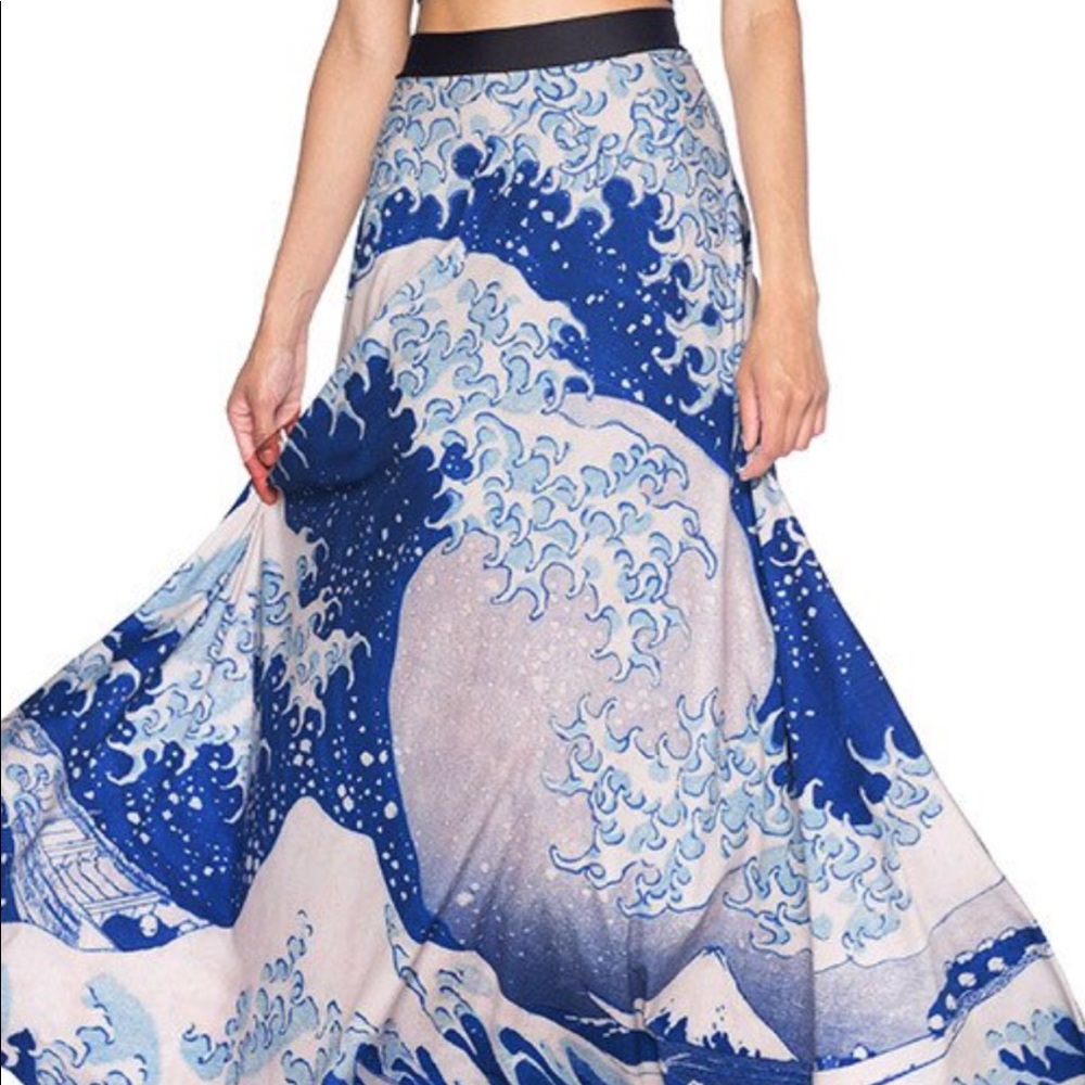 Blackmilk Hokusai Long skirt